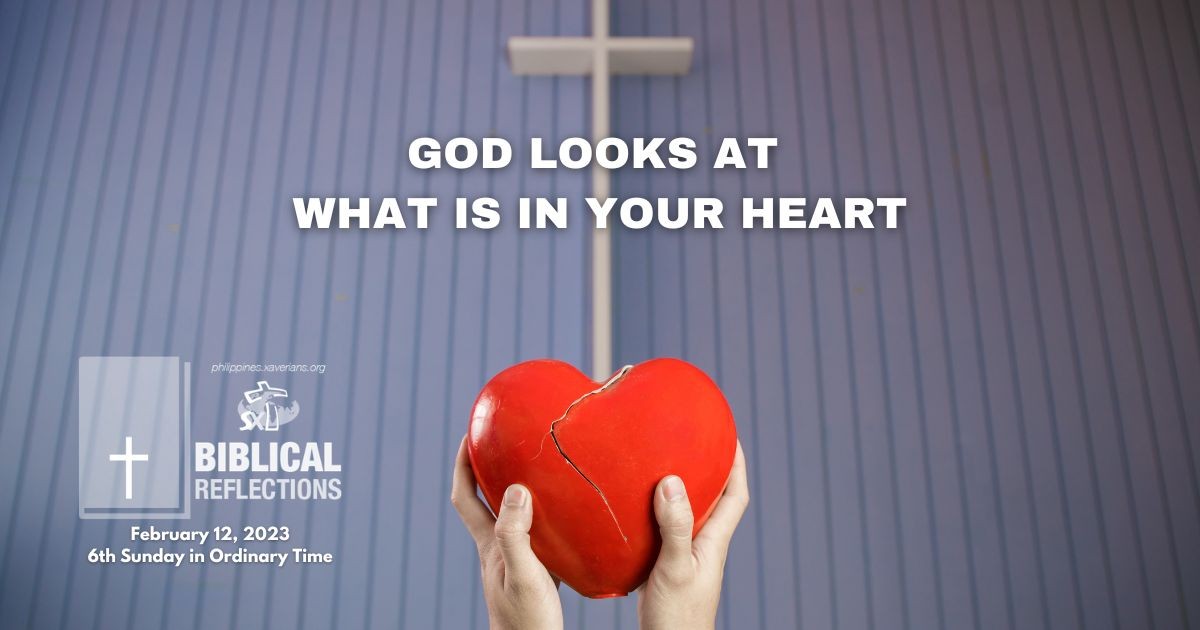 God looks at what is in your heart