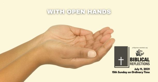 With open hands
