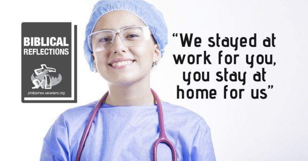 &ldquo;We stayed at work for you, you stay at home for us&rdquo;