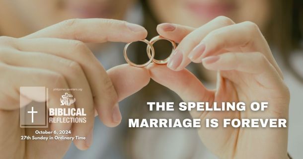 The spelling of marriage is forever